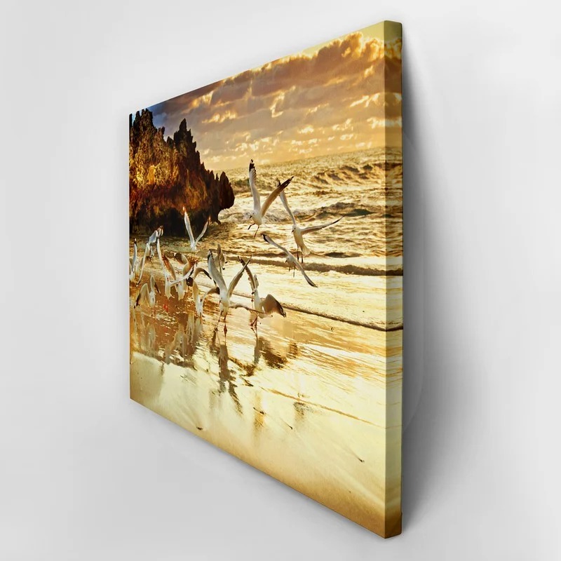 Πινακας σε καμβά ROCKS SUNSET