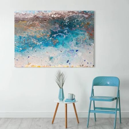 Πινακας σε καμβά ABSTRACT SEA WAVES - Παραλιες