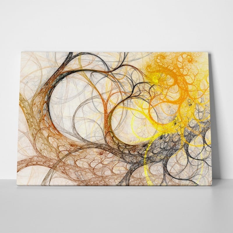 Πινακας σε καμβά ABSTRACT TREE BRANCHES
