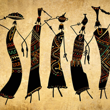 Πινακας σε καμβά AFRICAN FIGURES - Πορτραιτα και Φιγουρες Sticky 5