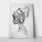 Πινακας σε καμβά AFRICAN WOMAN PROFILE