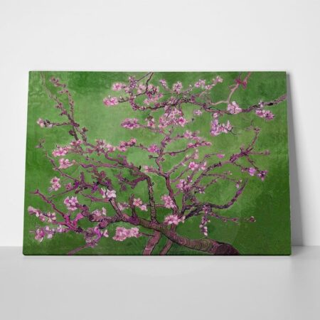 Πινακας σε καμβά VAN GOGH - ALMOND BLOSSOM GREEN - Vincent Van Gogh Sticky 1