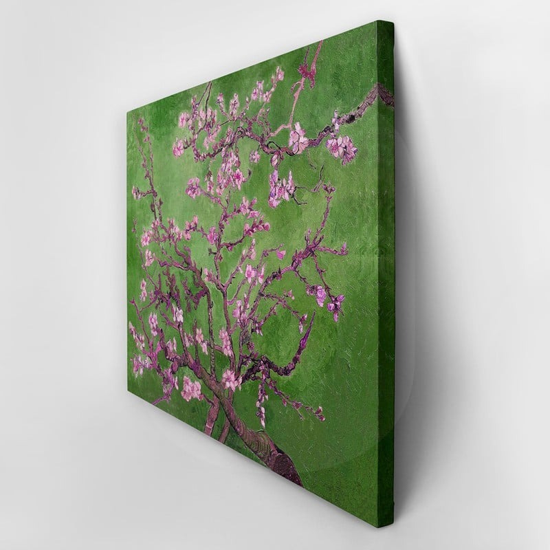 Πινακας σε καμβά VAN GOGH - ALMOND BLOSSOM GREEN