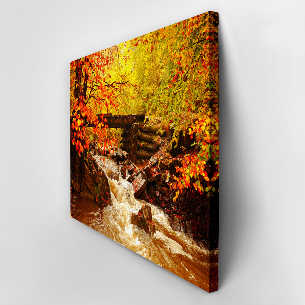 Πινακας σε καμβά AUTUMN RIVER