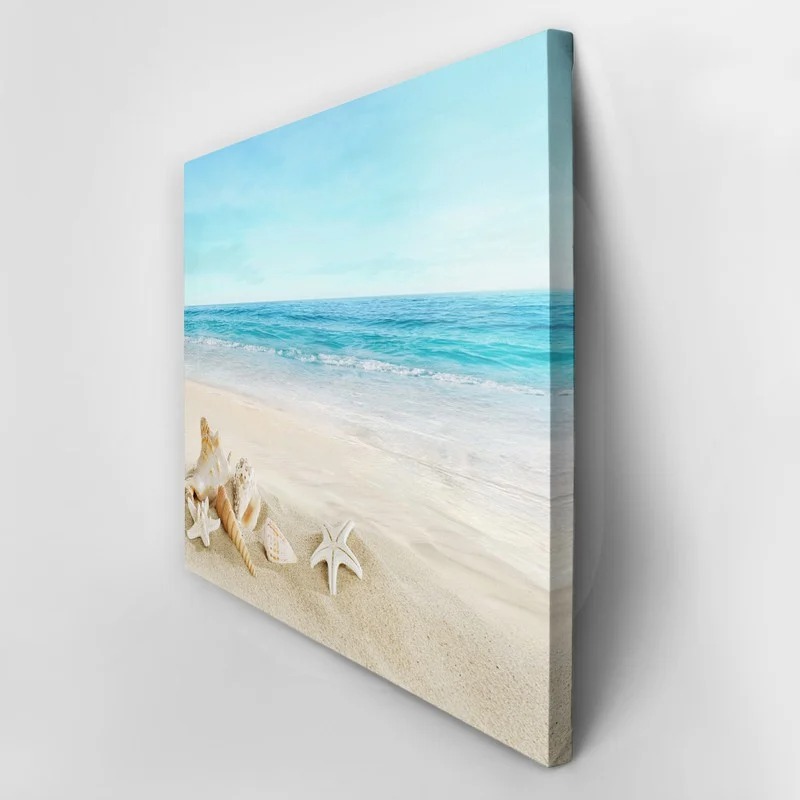 Πινακας σε καμβά BEACH SHELLS