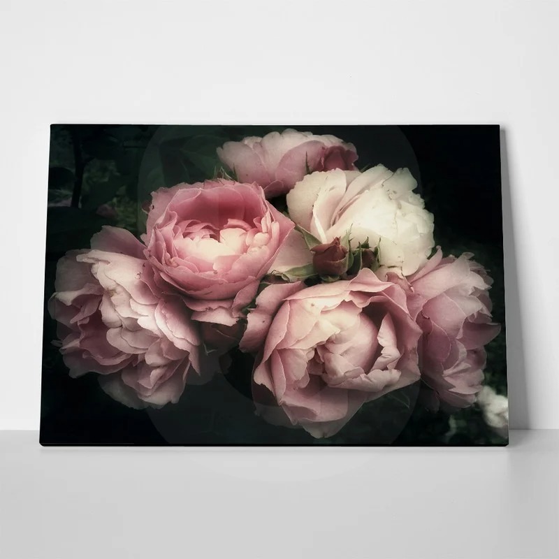 Πινακας σε καμβά BEAUTIFUL BOUQUET PINK ROSE FLOWERS