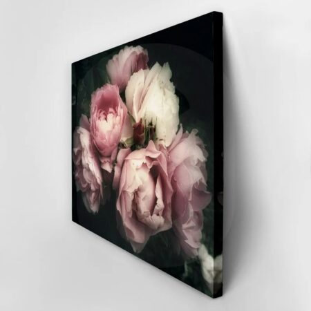 Πινακας σε καμβά BEAUTIFUL BOUQUET PINK ROSE FLOWERS - Τριανταφυλλα Sticky 3