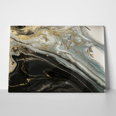 Πινακας σε καμβά BLACK AND GOLD ABSTRACT - Αφηρημενα και Abstract Sticky 1