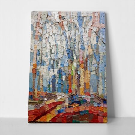 Πινακας σε καμβά BLUE ABSTRACT FOREST - Αφηρημενα και Abstract Sticky 1