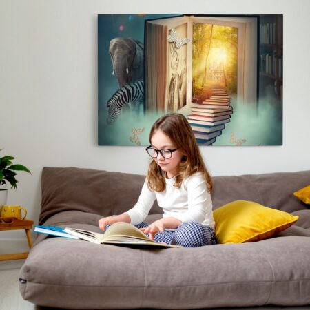 Πινακας σε καμβά BOOK LAND - Παιδικοι και set
