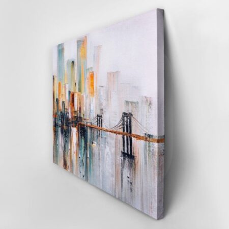 Πινακας σε καμβά BROOKLYN BRIDGE OIL PAINTING 2 - Εργα Τεχνης Sticky 3