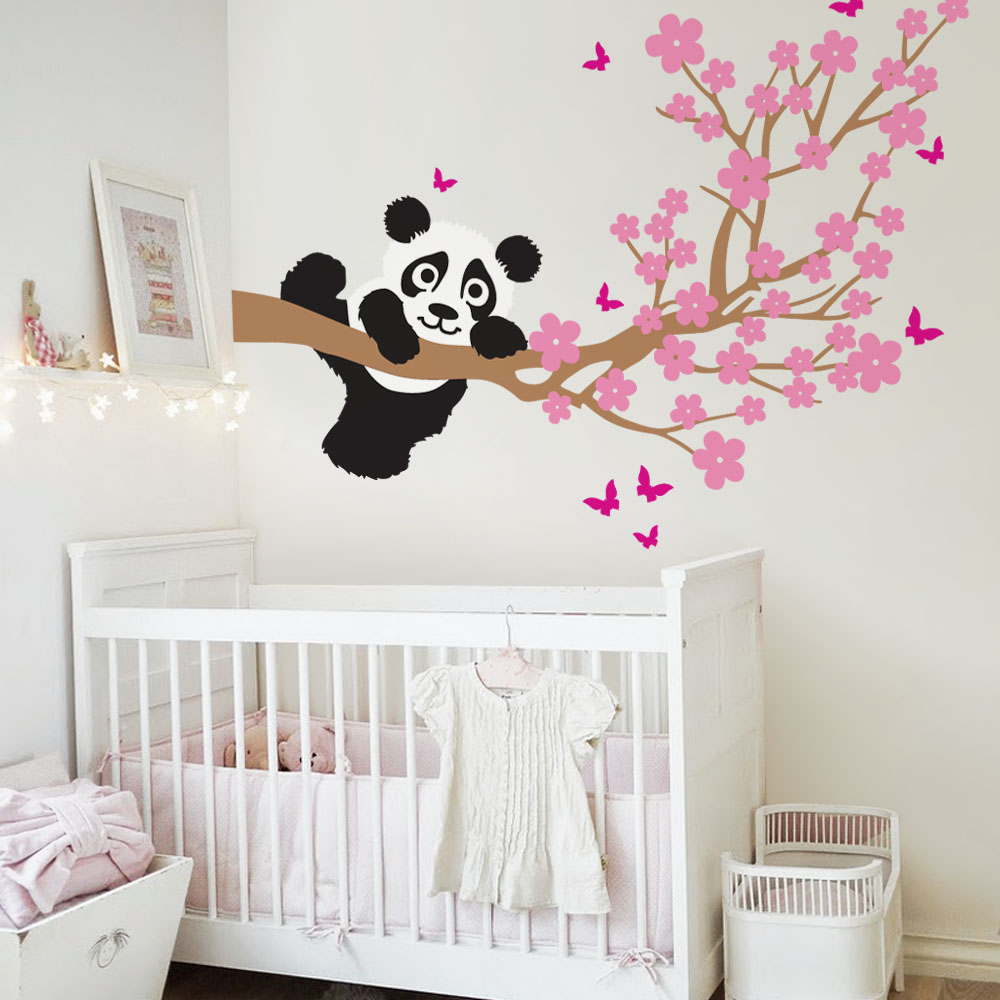 Αυτοκόλλητο τοίχου CHERRY PANDA