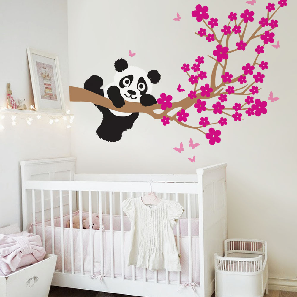 Αυτοκόλλητο τοίχου CHERRY PANDA