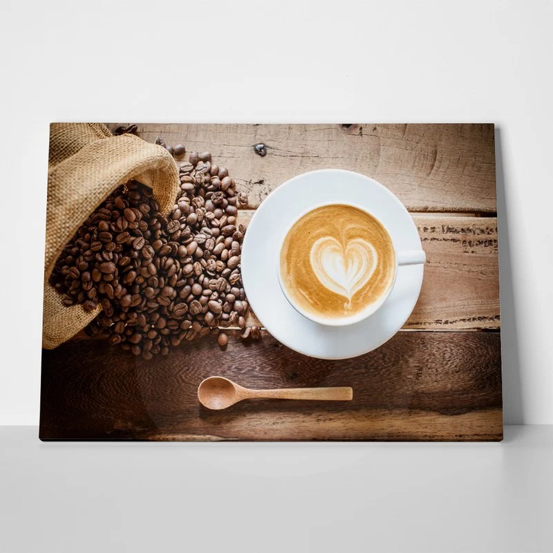 Πίνακας COFFEE LATTE AND BEANS