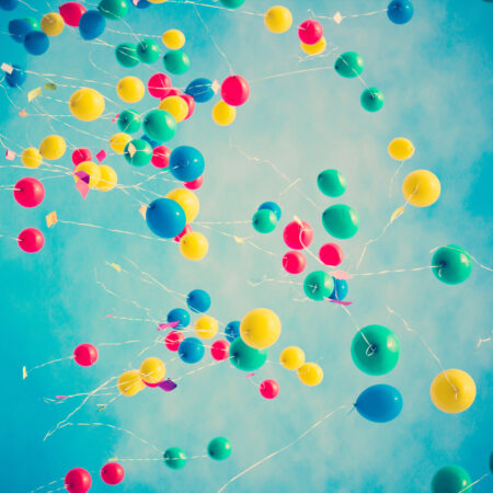 Πίνακας σε καμβά COLORFUL BALLOONS - Ουρανος - Καιρικα φαινομενα Sticky 4