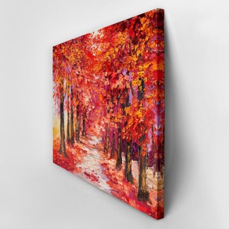 Πινακας σε καμβά COLORFUL AUTUMN TREES - Δασος Sticky 3