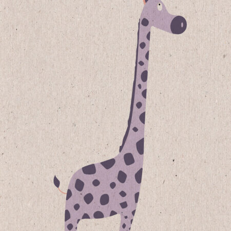 Πινακας σε καμβά PURPLE CUTE GIRAFFE - Παιδικοι και set Sticky 5