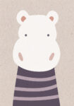 Πινακας σε καμβά CUTE HIPPO 2