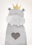Πινακας σε καμβά CUTE HIPPO