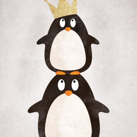 Πινακας σε καμβά CUTE PENGUINS - Παιδικοι και set Sticky 5