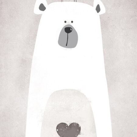 Πινακας σε καμβά CUTE POLAR BEAR - Παιδικοι και set Sticky 5