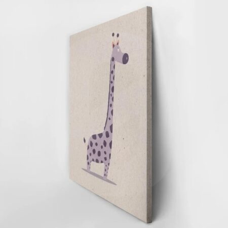 Πινακας σε καμβά PURPLE CUTE GIRAFFE - Παιδικοι και set Sticky 3