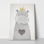 Πινακας σε καμβά CUTE HIPPO