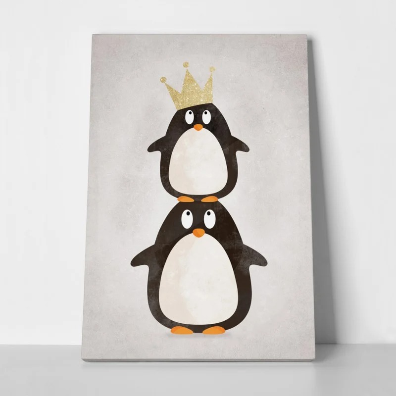 Πινακας σε καμβά CUTE PENGUINS
