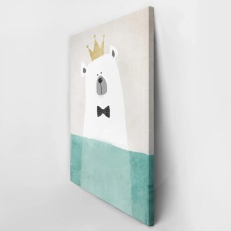Πινακας σε καμβά CUTE POLAR BEAR 2 - Παιδικοι και set Sticky 3