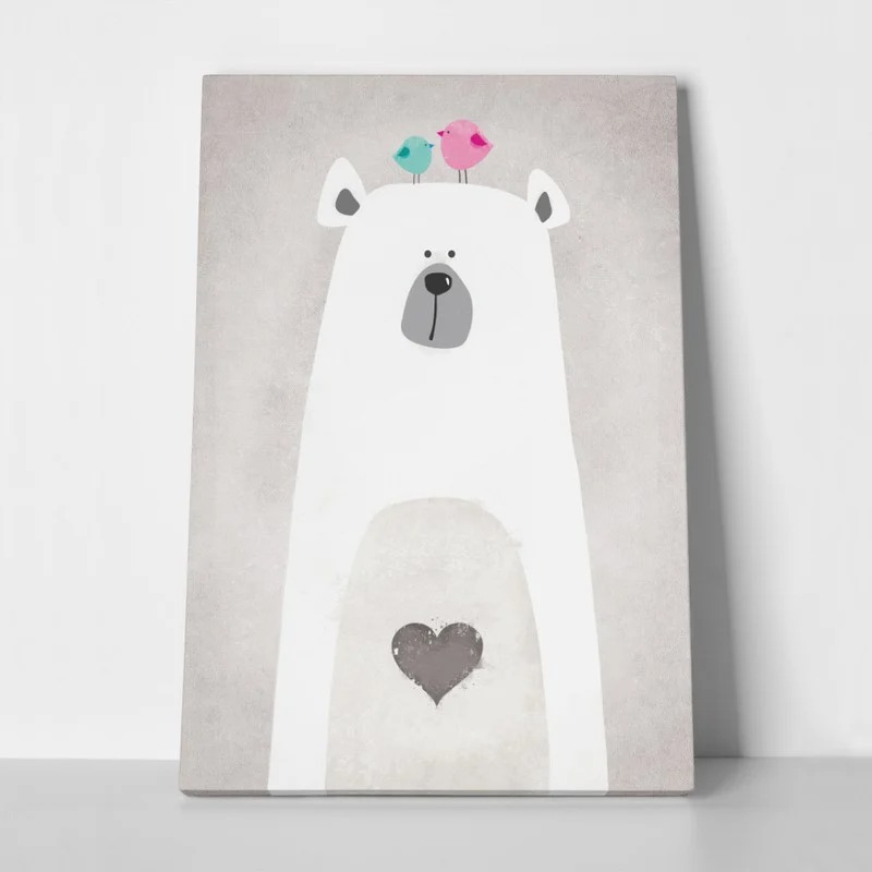 Πινακας σε καμβά CUTE POLAR BEAR