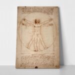 Πινακας σε καμβά DA VINCI - VITRUVIAN MAN