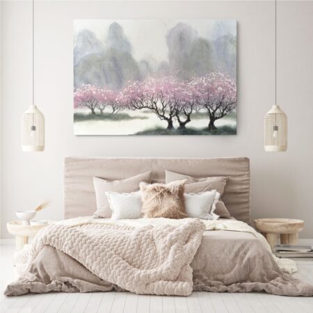 Πινακας σε καμβά DELICATE FLOWERING TREES - Ανθη Δεντρων