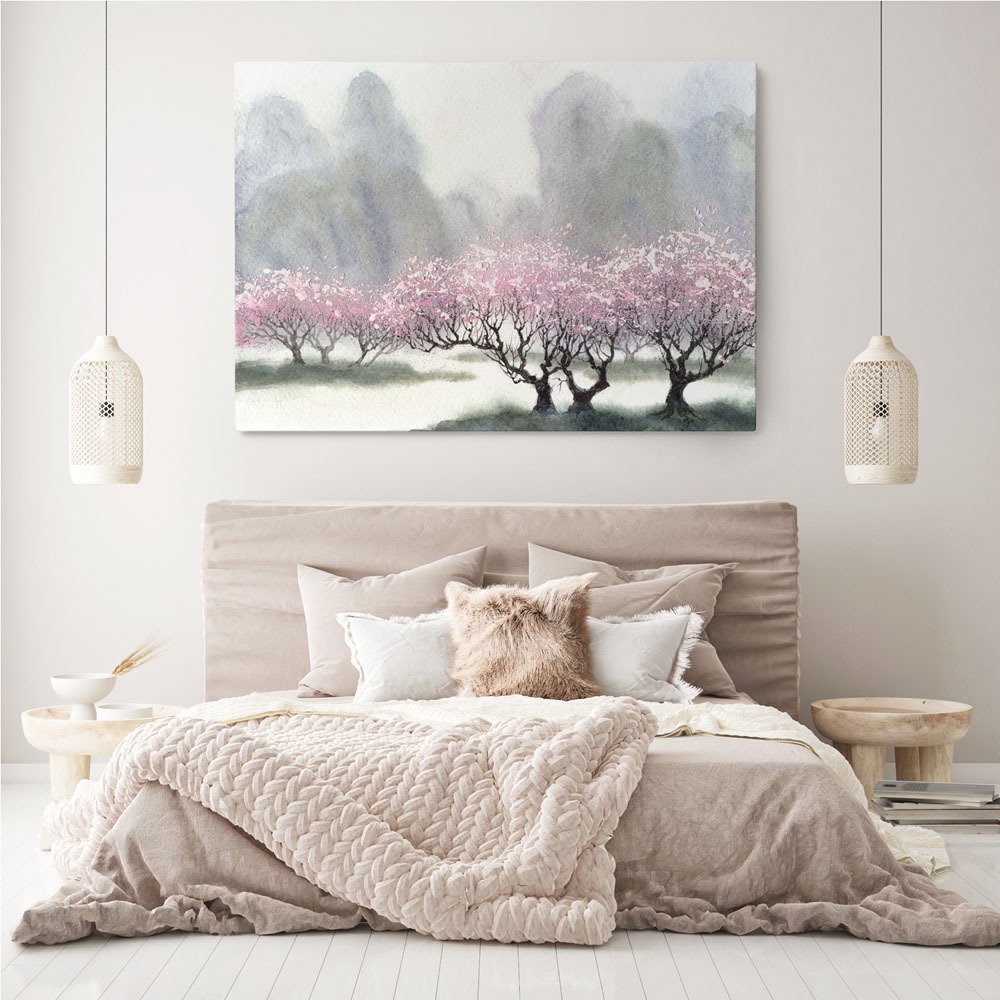 Πινακας σε καμβά DELICATE FLOWERING TREES