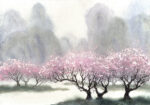 Πινακας σε καμβά DELICATE FLOWERING TREES