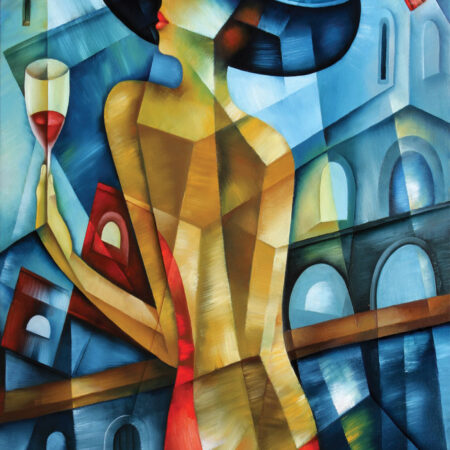 Πινακας σε καμβά ELEGANT WOMAN CUBISM - Μοδα και Διασκεδαση Sticky 5