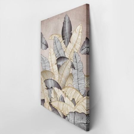 Πινακας σε καμβά EXOTIC BANANA LEAVES - Botanical - Φυτα Sticky 3