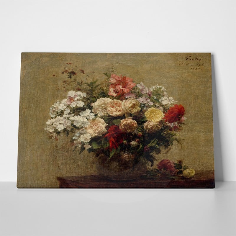 Πινακας σε καμβά FANTIN LATOUR - SUMMER FLOWERS