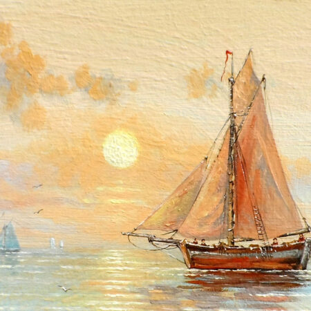 Πινακας σε καμβά FISHERMAN'S BOAT - Βαρκες και Καραβια Sticky 6