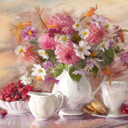 Πινακας σε καμβά FLOWERS BOUQUET - Μπουκετα Λουλουδιων Sticky 5
