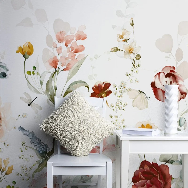 Αυτοκόλλητη Ταπετσαρία τοίχου GARDEN FLOWERS