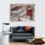 Πινακας σε καμβά GEOMETRIC ABSTRACT 2