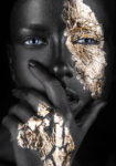 Πινακας σε καμβά GOLD FACE