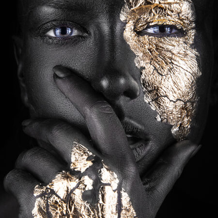 Πινακας σε καμβά GOLD FACE - Πορτραιτα και Φιγουρες Sticky 7