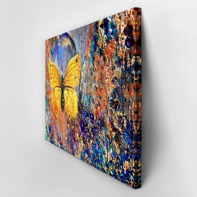 Πινακας σε καμβά GOLDEN BUTTERFLY