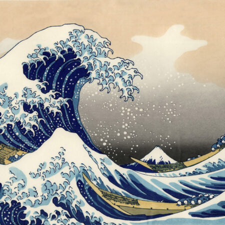 OUTLET Πίνακας σε καμβά HOKUSAI - GREAT WAVE 120cm x 80cm - OUTLET Sticky 5