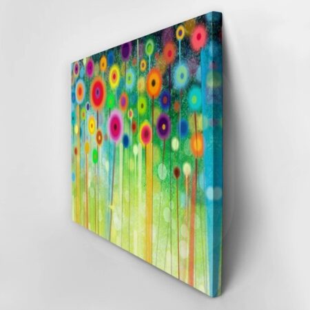 Πινακας σε καμβά HANDPAINTED ABSTRACT FLOWERS - Floral - Λουλουδια Sticky 3