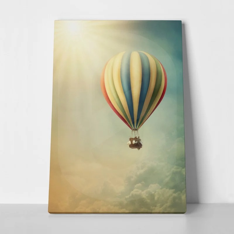 Πινακας σε καμβά HOT AIR BALLOON IN THE SKY