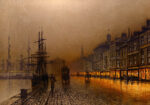 Πινακας σε καμβά JOHN ATKINSON - GREENOCK DOCK