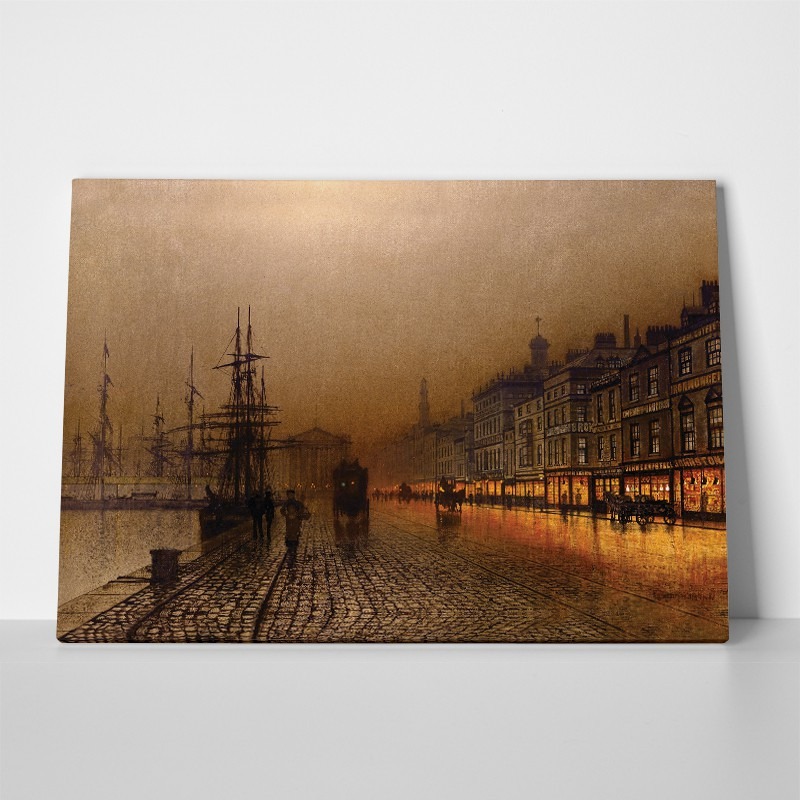 Πινακας σε καμβά JOHN ATKINSON - GREENOCK DOCK