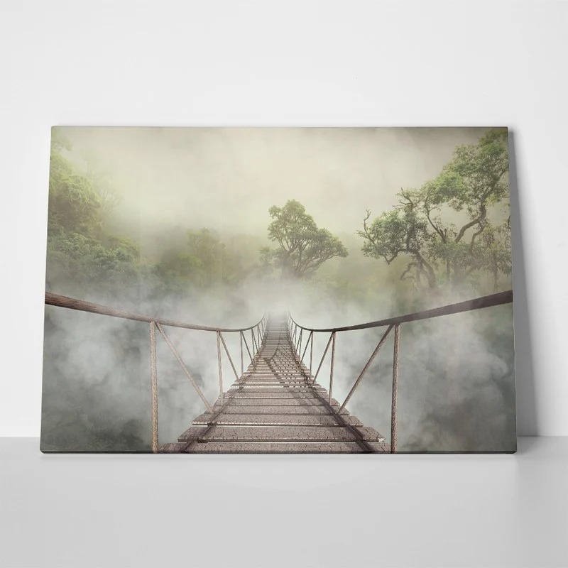 Πινακας σε καμβά JUNGLE BRIDGE